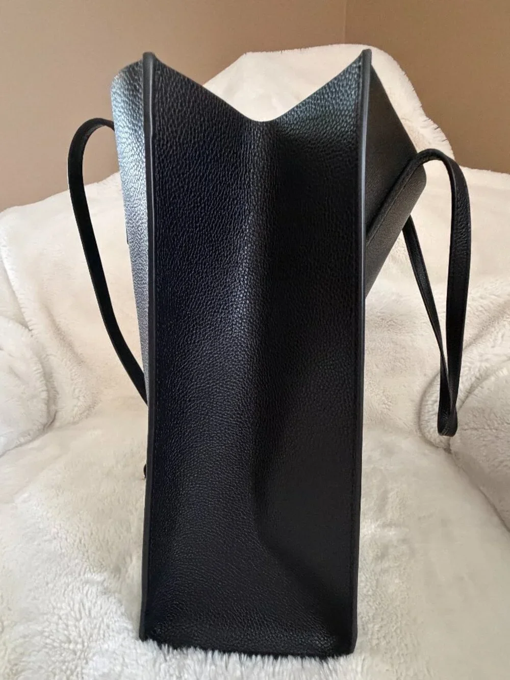 Marc Jacobs The Grind Black Leather Tote Shoulder Bag